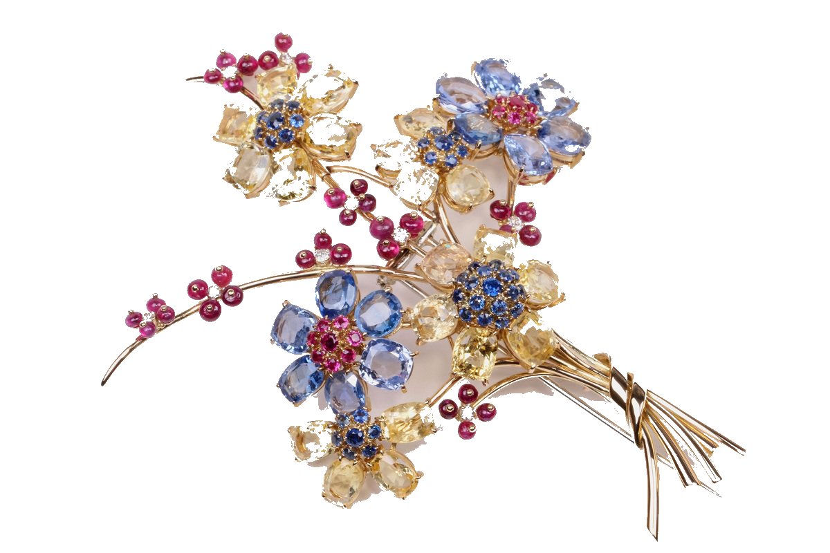 Broche bouquet hawai